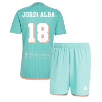 Inter Miami Jordi Alba #18 Tredje trøje Børn 2024-25 Kortærmet (+ Korte bukser)